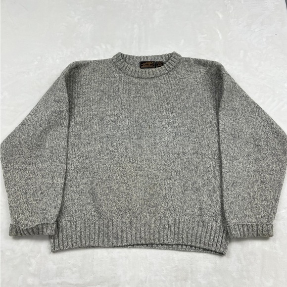 Eddie Bauer Other - Eddie Bauer Sweater Mens XL Gray Wool Blend Marled Knit Crewneck Outdoors